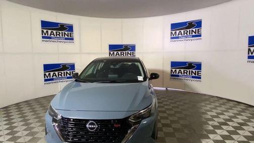 Atlantic Gray Metallic/Super Black 2025 Nissan Sentra SR