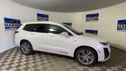 Crystal White Tricoat 2023 Cadillac XT6 Premium Luxury FWD