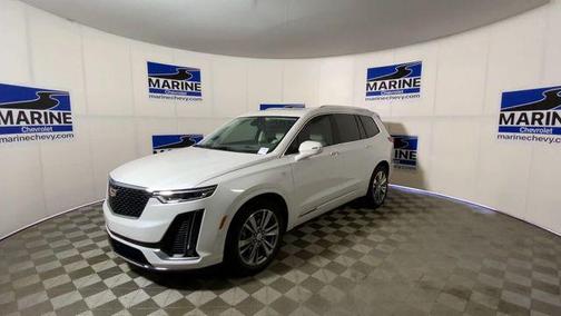 Crystal White Tricoat 2023 Cadillac XT6 Premium Luxury FWD