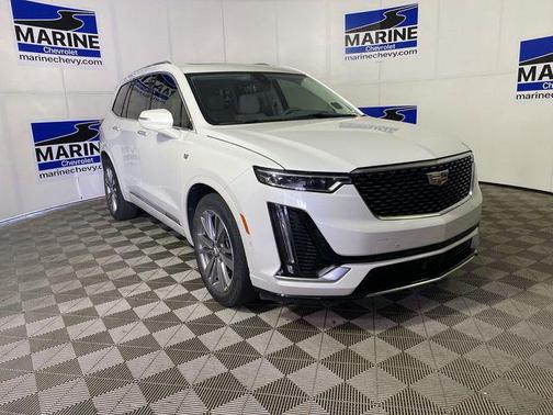 Crystal White Tricoat 2023 Cadillac XT6 Premium Luxury FWD