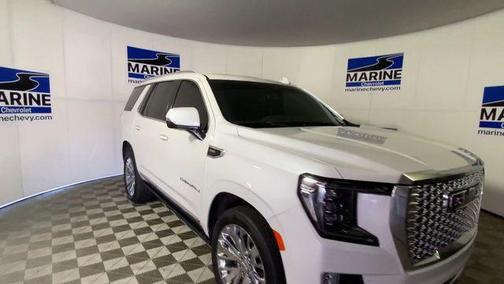 White Frost Tricoat 2021 GMC Yukon Denali
