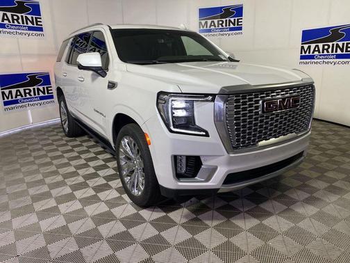 White Frost Tricoat 2021 GMC Yukon Denali