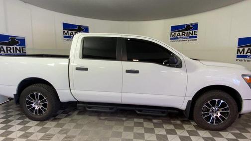 Glacier White 2024 Nissan Titan SV