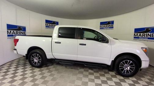 Glacier White 2024 Nissan Titan SV