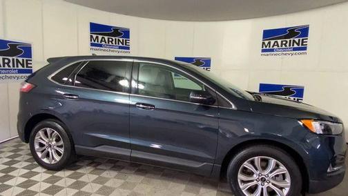 STONE BLUE METALLIC 2024 Ford Edge Titanium