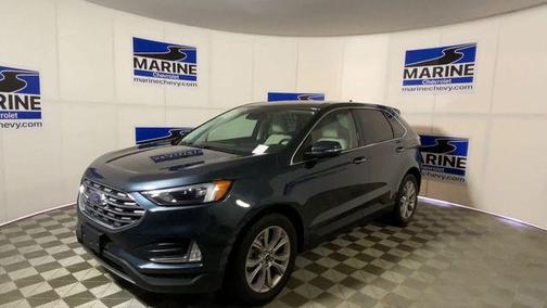 STONE BLUE METALLIC 2024 Ford Edge Titanium