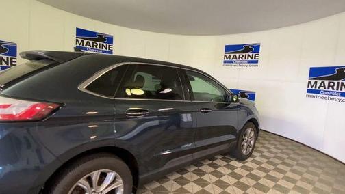 STONE BLUE METALLIC 2024 Ford Edge Titanium