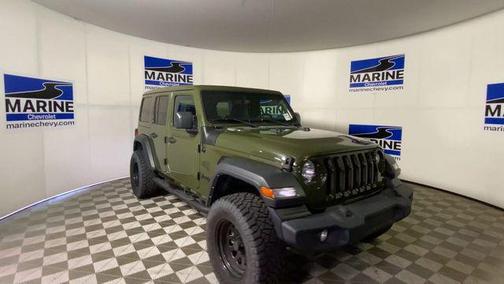 Sarge Green Clearcoat 2023 Jeep Wrangler Sport S