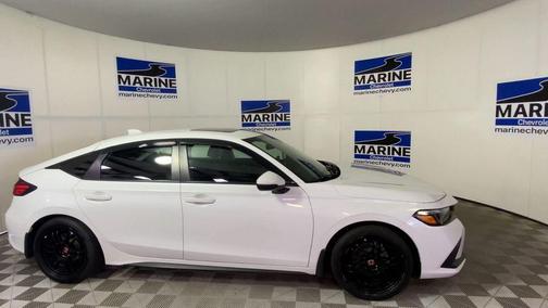 Platinum White Pearl 2023 Honda Civic Sport Touring