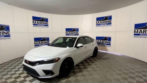 Platinum White Pearl 2023 Honda Civic Sport Touring