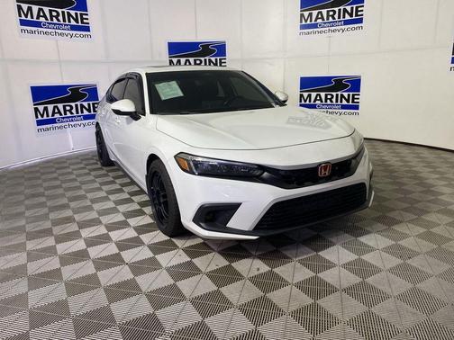 Platinum White Pearl 2023 Honda Civic Sport Touring