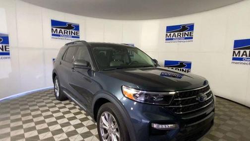 STONE BLUE METALLIC 2024 Ford Explorer XLT