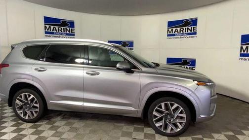 Shimmering Silver 2023 Hyundai SANTA FE Calligraphy