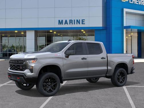 Sterling Gray Metallic 2026 Chevrolet Silverado 1500 Custom Trail Boss