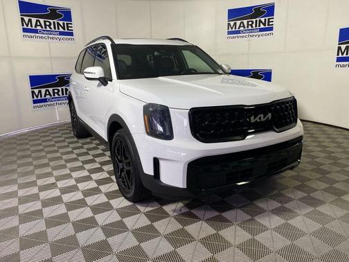 Glacial White Pearl 2024 Kia Telluride EX X-Line