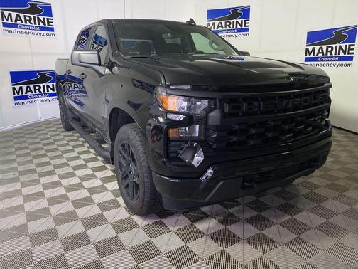 Black 2025 Chevrolet Silverado 1500 Custom