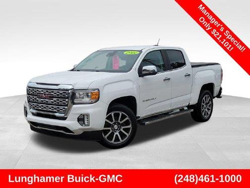 Summit White 2021 GMC Canyon Denali