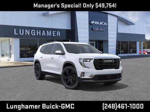 Summit White 2026 GMC Acadia Elevation AWD