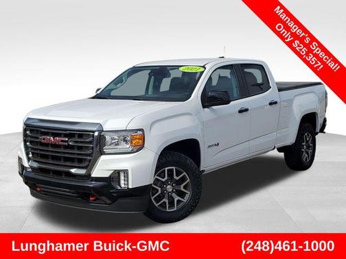 Summit White 2021 GMC Canyon AT4
