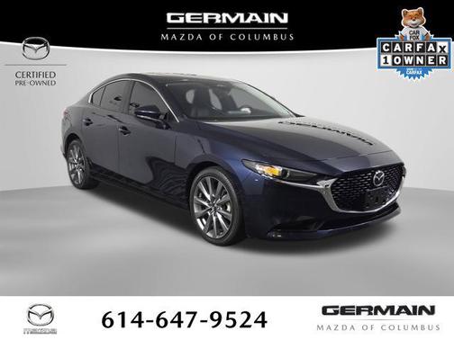 Deep Crystal Blue Mica 2025 Mazda Mazda3 FWD w/Preferred Package