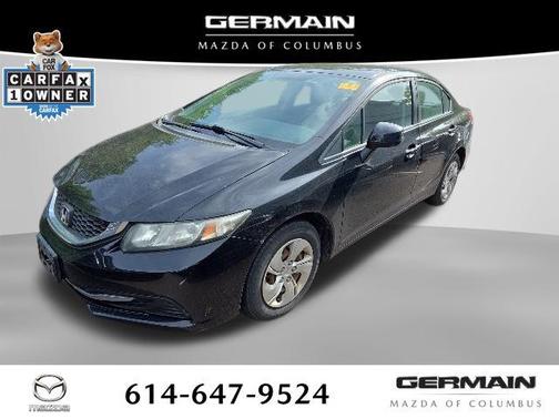 Crystal Black Pearl 2013 Honda Civic LX
