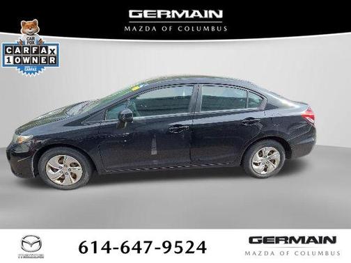 Crystal Black Pearl 2013 Honda Civic LX