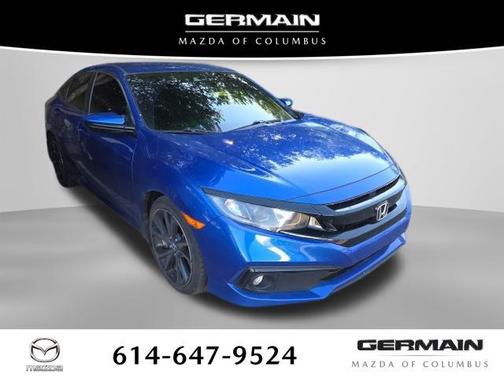 Aegean Blue Metallic 2019 Honda Civic Sport