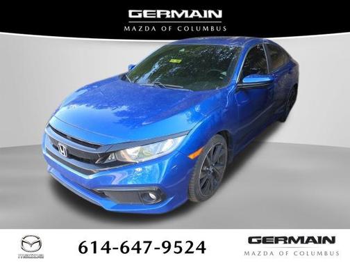 Aegean Blue Metallic 2019 Honda Civic Sport