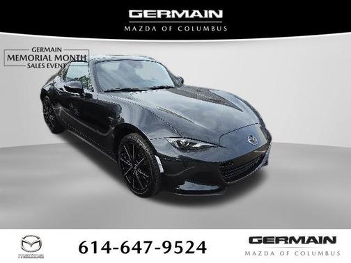 Jet Black Mica 2024 Mazda MX-5 Miata RF Grand Touring