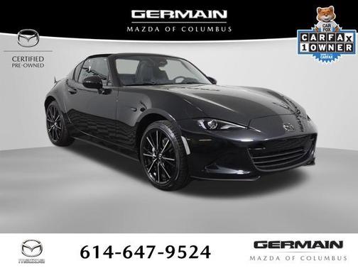 Jet Black Mica 2024 Mazda MX-5 Miata RF Grand Touring
