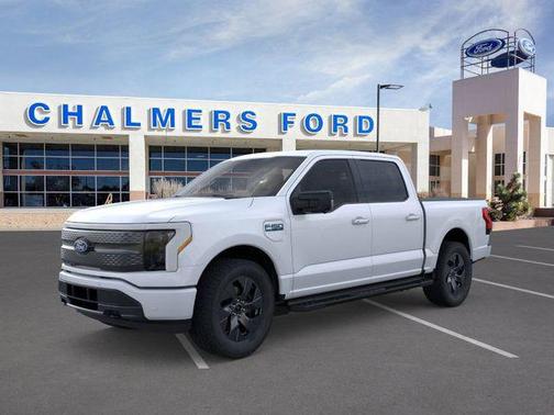 SPACE WHITE METALLIC 2025 Ford F-150 Lightning Flash