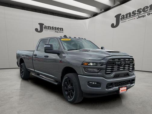 Ceramic Gray Clearcoat 2026 RAM 2500 Black Express Crew Cab 4x4 8' Box