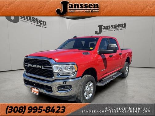 Flame Red Clearcoat 2024 RAM 2500 Big Horn Crew Cab 4x4 6'4' Box