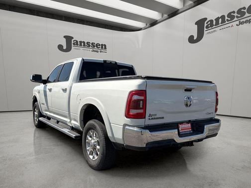 Pearl White 2019 RAM 2500 Laramie Crew Cab 4x4 6'4' Box