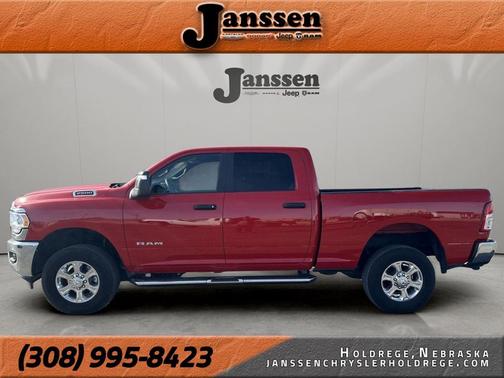 Flame Red Clearcoat 2024 RAM 2500 Big Horn Crew Cab 4x4 6'4' Box