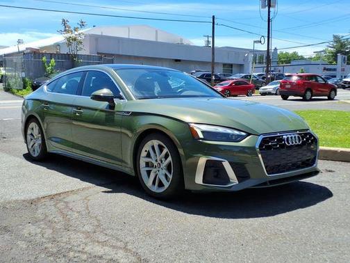 District Green Metallic 2024 Audi A5 Sportback 45 S Line Premium Plus