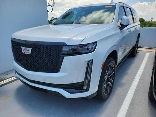 Crystal White Tri-Coat 2023 Cadillac Escalade ESV Sport Platinum