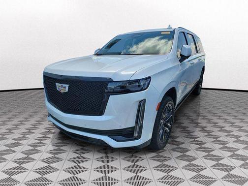 Crystal White Tri-Coat 2023 Cadillac Escalade ESV Sport Platinum