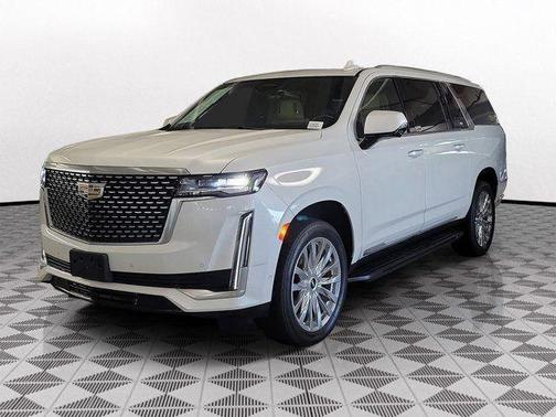 Crystal White Tri-Coat 2024 Cadillac Escalade ESV Premium Luxury