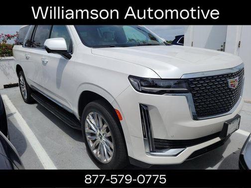 Crystal White Tri-Coat 2024 Cadillac Escalade ESV Premium Luxury