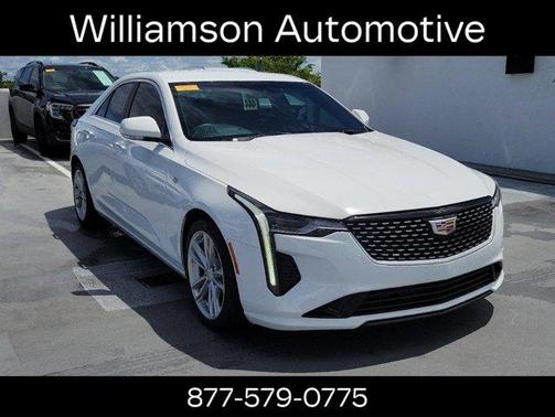 Summit White 2024 Cadillac CT4 Luxury