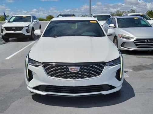 Summit White 2024 Cadillac CT4 Luxury