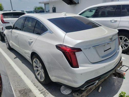 Crystal White Tri-Coat 2023 Cadillac CT5 Luxury RWD