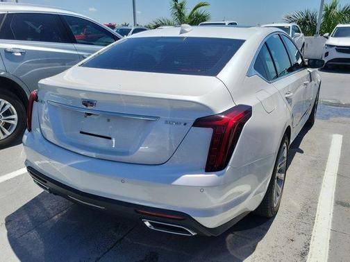 Crystal White Tri-Coat 2023 Cadillac CT5 Luxury RWD
