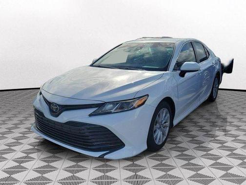 White 2019 Toyota Camry LE