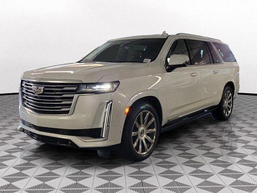 Crystal White Tri-Coat 2023 Cadillac Escalade ESV Premium Luxury Platinum