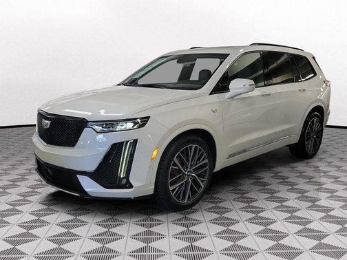 Crystal White Tri-Coat 2023 Cadillac XT6 Sport AWD