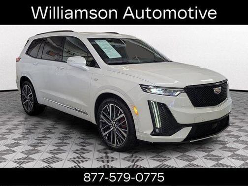 Crystal White Tri-Coat 2023 Cadillac XT6 Sport AWD