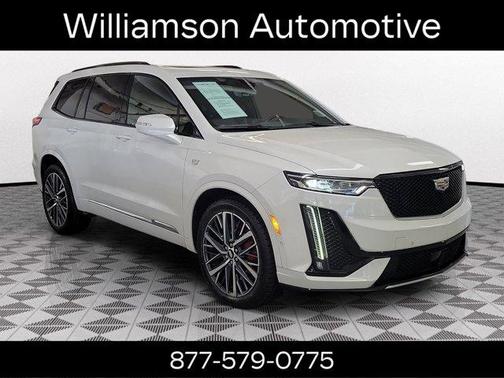 Crystal White Tri-Coat 2023 Cadillac XT6 Sport AWD