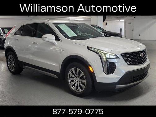 Crystal White Tri-Coat 2023 Cadillac XT4 Premium Luxury